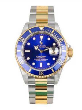 Rolex Submariner Blue Dial on Oyster Ref 16613